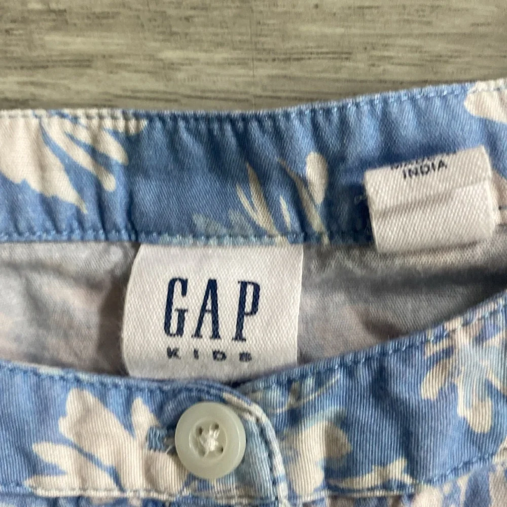 Girls GAP kids Blue and White floral cotton dress size S 4-5T - Picture 3 of 7
